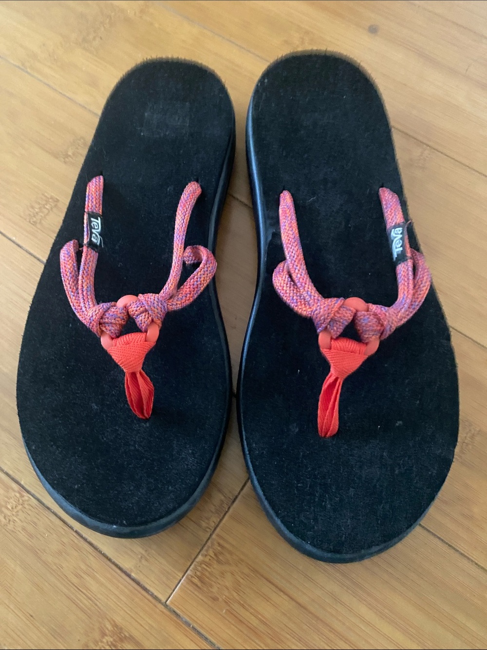 Teva cushion flip flops